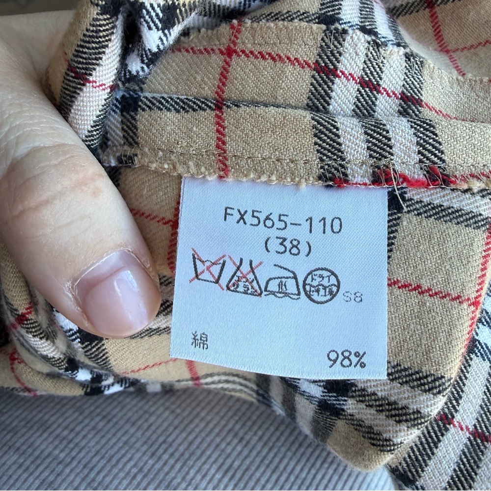 Vintage Burberry Blue Label Nova Check Mini Skirt Size 38 Japan Exclusive - Picture 5 of 8